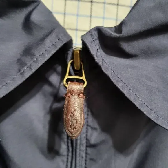 Polo Ralph Lauren Navy Harrington Bomber Golf Jacket Mens Plaid Lined. Mens 3XB - Picture 9 of 11